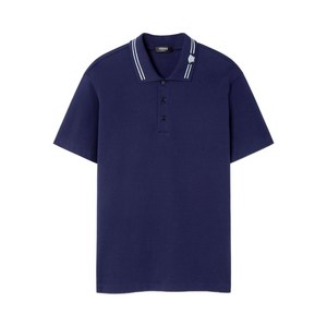 베르사체 자수 코튼 폴로 셔츠, 블루계열, Standard L(KR 105)