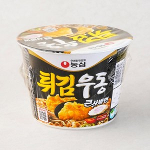 농심 튀김우동 큰사발면 111g, 16개