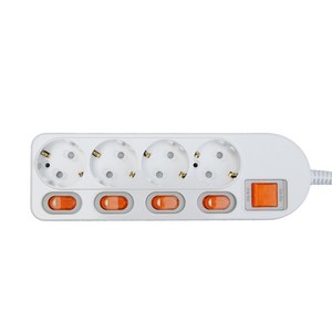 번개표 절전형 개별스위치 멀티탭 4구 MC21645V