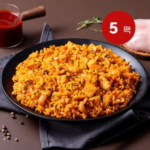 흑닭 닭갈비 닭가슴살 볶음밥, 5개, 300g