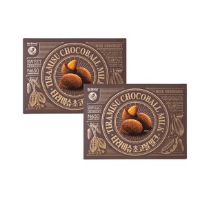 노브랜드 sweet deset TIRAMISU CHOCOBALL MILK 티라미슈 초코볼 밀크 150g 2 총 300g, 2개