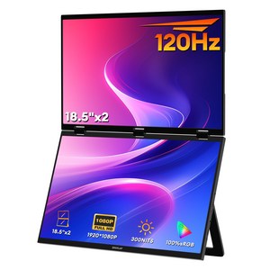 제우스랩 올인원 듀얼 스크린 접이식 모니터 18.5 인치