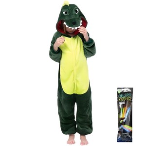 유니엔젤 공룡 동물잠옷 + 야광봉 세트