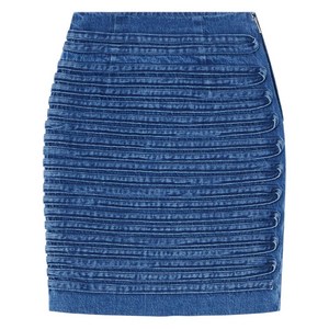 베르사체 데님 미니 스커트