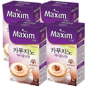 맥심 카페 카푸치노 헤이즐넛 40T (10개입x4개), 13g, 10개입, 4개