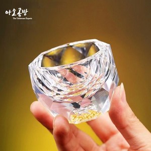 아소공방 프리미엄 크리스탈 소주잔, 샤인 골드, 2개