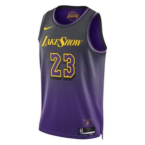 나이키 NBA 르브론 제임스 로스앤젤레스 레이커스 2024/25 시티 에디션 스윙맨 저지 탑, 바이올렛/보라계열, Standard S(KR 95)