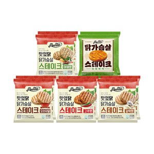 [랭킹닭컴] 맛있닭 닭가슴살 스테이크 5종 맛보기, 10개, 100g, 100g