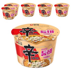 신라면 툼바 큰사발면 113g, 6개