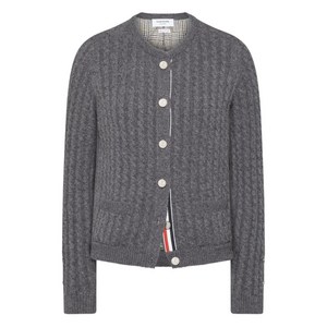 톰 브라운 캐시미어 케이블 니트 가디건, 그레이계열, Italy 38(KR 44)