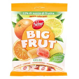 듀포 빅 프루트 젤리 오렌지 + 레몬 + 만다린 + 그레이프프루트 맛, 150g, 1개