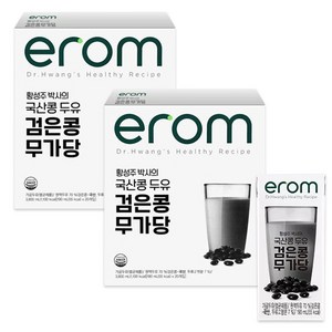 이롬 황성주박사의 검은콩 무가당 두유 당뇨식, 32개, 190ml