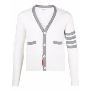 톰 브라운 4 바 스트라이프 캐시미어 가디건, 화이트계열, Numeric 5(KR 115)