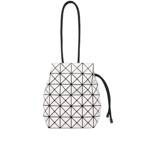 바오바오이세이미야케 기하학 드로스트링 버킷 백