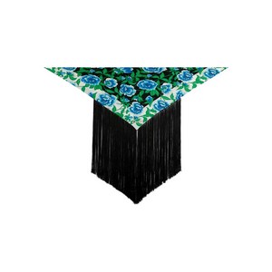 겐조 플로럴 프린트 프린지 탑