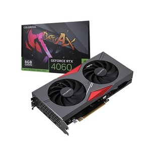 COLORFUL 지포스 RTX 4060 토마호크 DUO V2 D6 8GB 엔비디아 컴퓨터 그래픽카드