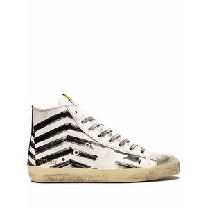 골든 구스 프랜시 하이탑 스니커즈, Italy 46(KR 300), 화이트계열+블랙계열