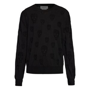 알렉산더맥퀸 스컬 패턴 스웨터, 블랙계열, Italy 50