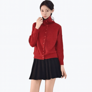 클레이스 안나 버튼 카라 니트 가디건