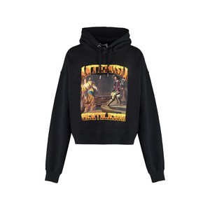 끌로에 긴소매 프린트 후디, 블랙계열, Standard XS(KR 55)