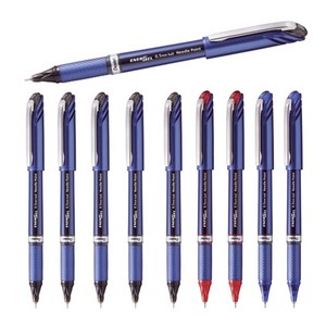 Pentel 에너겔 BL27 0.7mm 메탈팁 BLN25 0.5mm 니들팁 볼펜 블랙/블루/레드 세트, BLN25 니들팁 0.5mm 블랙6+블루2+레드2 세트