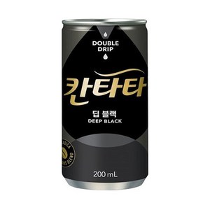 칸타타 블랙커피 딥블랙, 18개, 200ml