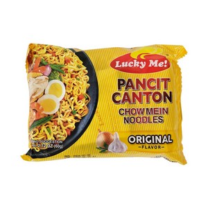 필리핀 럭키미 판싯칸톤 오리지날 라면 / Lucky Me Pancit Canton Oiginal Noodles, 1개