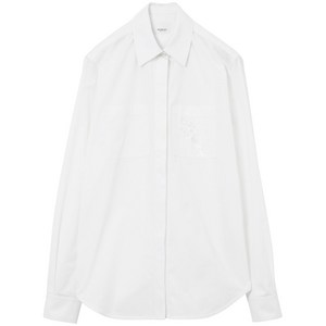 버버리 EKD 브로드리 앙글레즈 코튼 셔츠, 화이트계열, UK 12(KR 66-77)