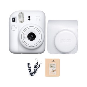 후지 인스탁스 미니12 즉석카메라+가죽케이스/스트랩+전용앨범