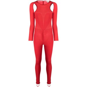 알렉산더맥퀸 컷아웃 긴소매 점프수트