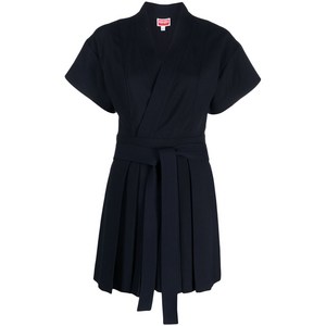 겐조 플리츠 랩 미니 드레스