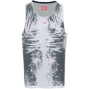 디젤 로고 자수 탱크 탑