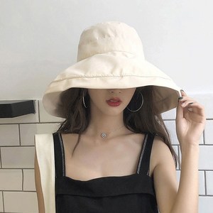 벙거지 모자 면모자 버킷햇 썬캡 여성 자외선 차단 블랙