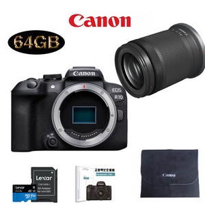 CANON EOS R10 18-150mm F3.5-6.3 IS STM KIT+SD64GB+LCD필름+블랙포켓융파우치 패키지