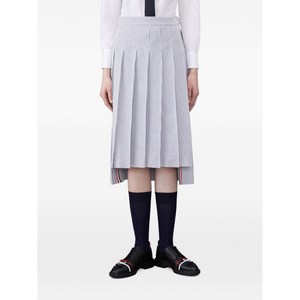 톰 브라운 플리츠 미디 스커트