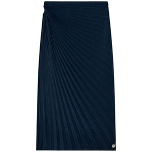 겐조 선레이 플리츠 미디 스커트, 블루계열+블랙계열, France 40