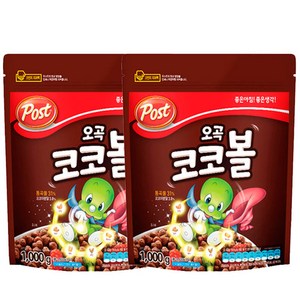 포스트 오곡 코코볼 시리얼, 1kg, 2개