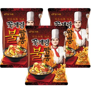 빙그레 꽃게랑 불짬뽕맛, 70g, 3개