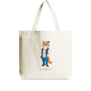 메종키츠네 드레스드 폭스 토트 백