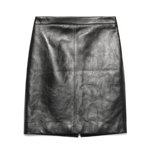 셀린느 레더 미니 스커트, 블랙계열, FR 34(KR 33)