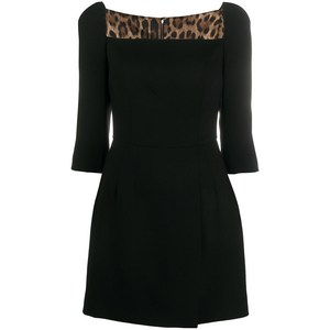 돌체앤가바나 돌체앤가바나 쇼트 더블 크레이프 드레스, 블랙계열, Italy 44(KR 66)