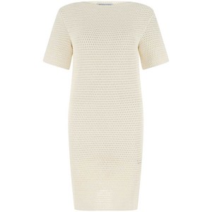 보테가 베네타 오픈 니트 미니 드레스, 화이트계열, Standard XS