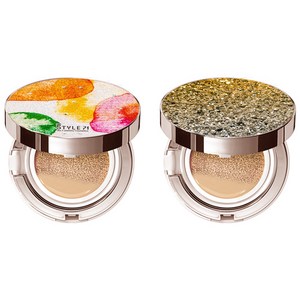 스타일71 [쿠션15g+쿠션15g] 미스트 쿠션 [17호 21호 23호] [건성 피부 추천], 틴트 블랜드21호+라이트골드 그라데이션21호[건성], 1개