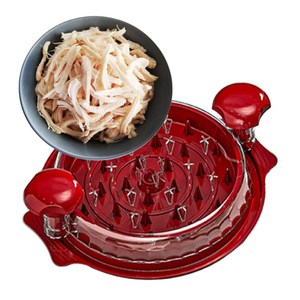 닭가슴살 찢기 슬라이서 고기 찢는 기구 야채다지기 닭가슴살분리기, 붉은색, 27.5cm*8cm, 1개
