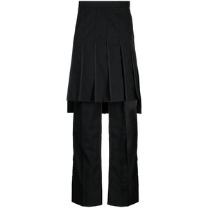 톰 브라운 슈퍼 120 콜라주 플리츠 팬츠 스커트