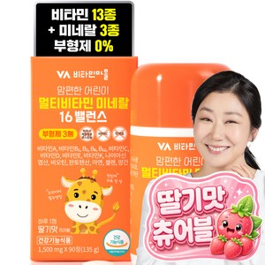 비타민마을 맘편한 어린이 멀티비타민 미네랄 16밸런스 135g, 90정, 1개