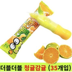 [쭈쭈바] 더블더블 1박스 (35개입) 쮸쮸바, 더블더블 청귤감귤 1박스 (35개입), 35개, 130ml