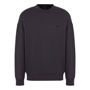 엠포리오아르마니 로고 자수 크루 넥 스웨트셔츠, 그레이계열, Standard S(KR 95)