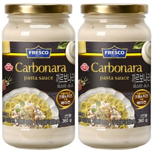 오뚜기프레스코 까르보나라 파스타소스, 360g, 2개