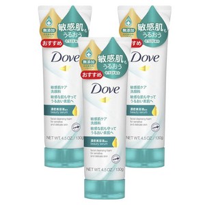 도브 뷰티 세럼 클렌징 폼 센시티브, 130g, 3개